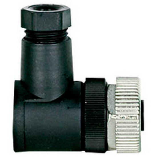 PSS67 M12 connector, angled,female,5pole