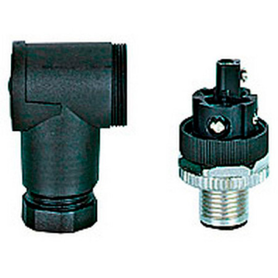 PSS67 M12 connector,angled,male,5pole,B