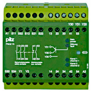 PNOZ 15 24VDC 3n/o 1n/o 1n/c PNOZ 15 24VDC 3n/o 1n/o 1n/c