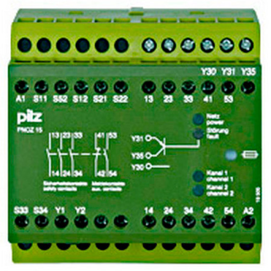 PNOZ 15 24VDC 3n/o 1n/o 1n/c