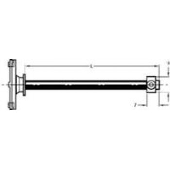 A-5555-1241 переходная пластина из алюминия со звездообразным переходником M3, длина 55мм, для систем Zeiss, Renishaw