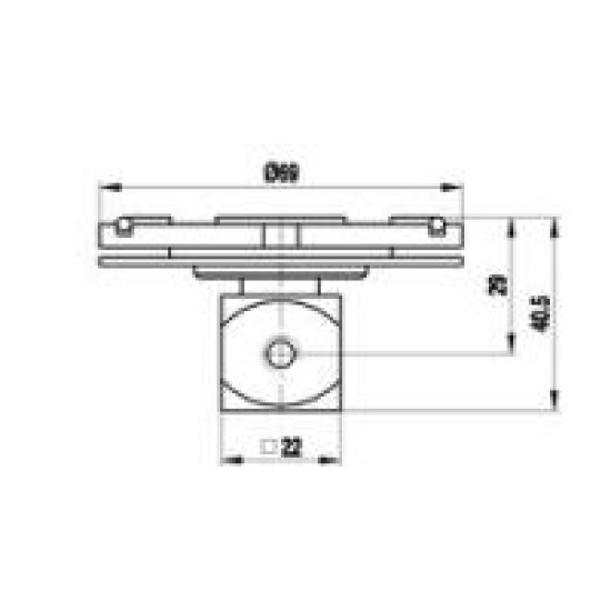 A-5555-0255 переходная пластина из алюминия для измерительных систем VAST/MT для систем Zeiss, M5, Renishaw