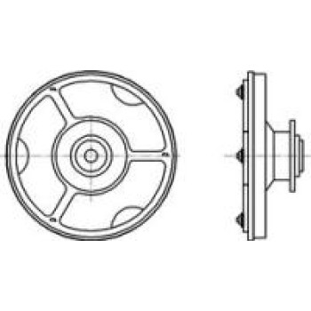A-5555-1239 переходная пластина M3 из алюминия VAST XXT TL3, для систем Zeiss, Renishaw