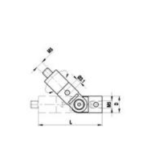 A-5555-1093 поворотный шарнир из титана, M5, диапазон угла поворота 360°, 19 г, для систем Zeiss, Renishaw